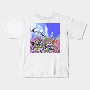 Blue Birds and a Summer Day Kids T-Shirt